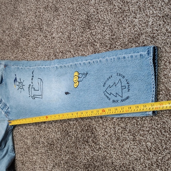 Levis 501 Straight Fit 93 Slate Culture Jeans Men's 32x32 - Picture 6 of 15